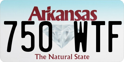 AR license plate 750WTF