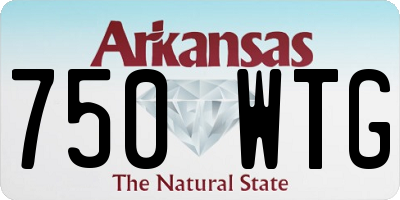 AR license plate 750WTG