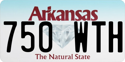 AR license plate 750WTH