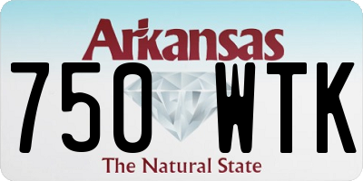 AR license plate 750WTK