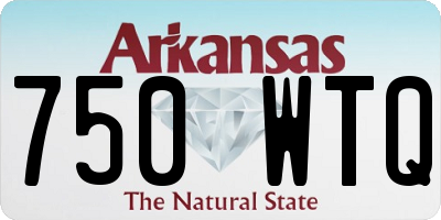 AR license plate 750WTQ