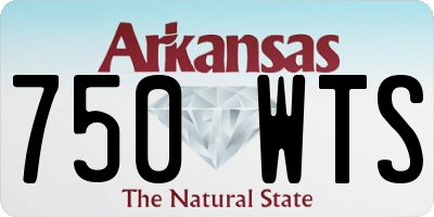 AR license plate 750WTS