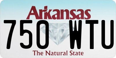 AR license plate 750WTU