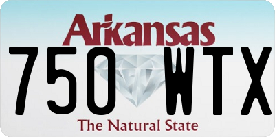AR license plate 750WTX