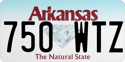 AR license plate 750WTZ