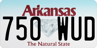 AR license plate 750WUD