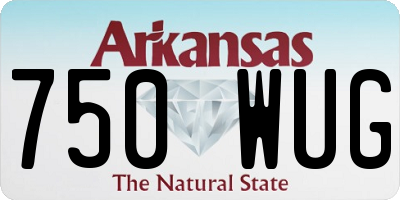 AR license plate 750WUG