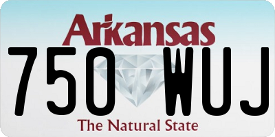 AR license plate 750WUJ