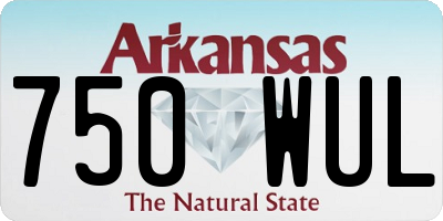 AR license plate 750WUL