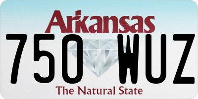 AR license plate 750WUZ