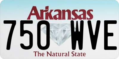 AR license plate 750WVE