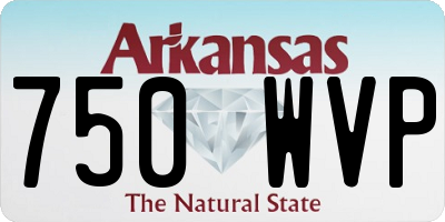 AR license plate 750WVP