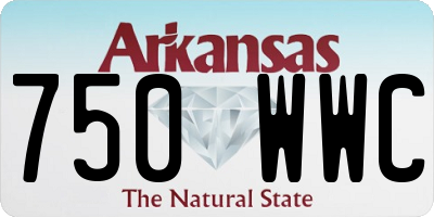 AR license plate 750WWC