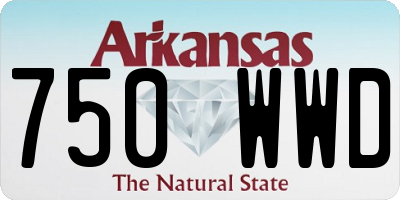 AR license plate 750WWD