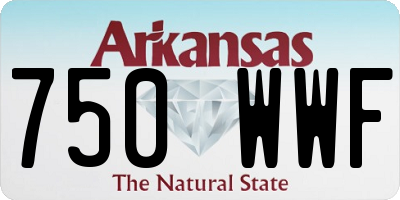 AR license plate 750WWF