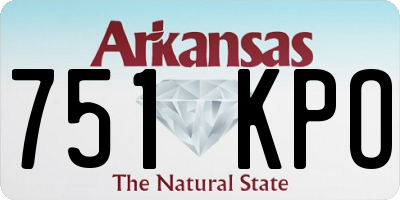 AR license plate 751KPO