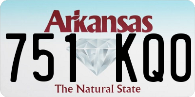 AR license plate 751KQO