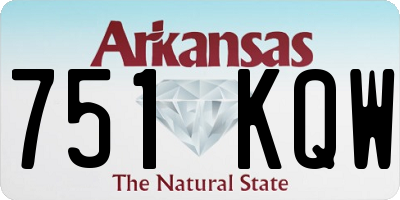 AR license plate 751KQW