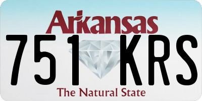 AR license plate 751KRS