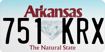AR license plate 751KRX