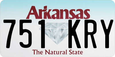 AR license plate 751KRY