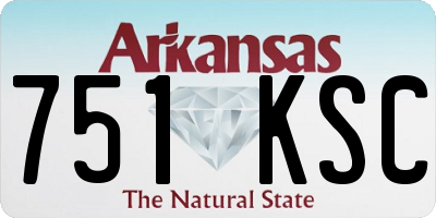 AR license plate 751KSC