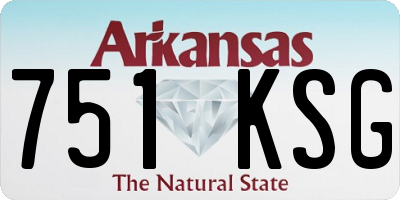 AR license plate 751KSG