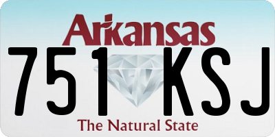 AR license plate 751KSJ