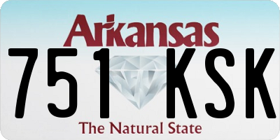 AR license plate 751KSK