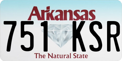 AR license plate 751KSR