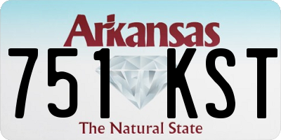 AR license plate 751KST