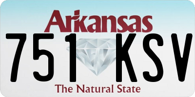 AR license plate 751KSV