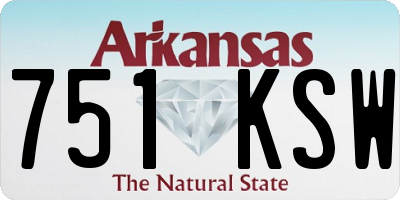 AR license plate 751KSW
