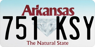 AR license plate 751KSY