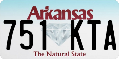 AR license plate 751KTA