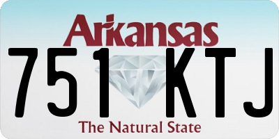 AR license plate 751KTJ