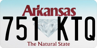 AR license plate 751KTQ