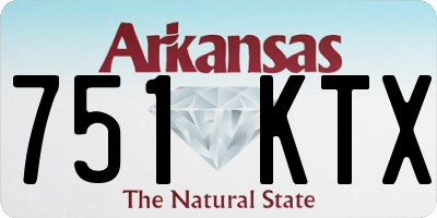 AR license plate 751KTX