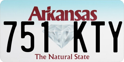 AR license plate 751KTY