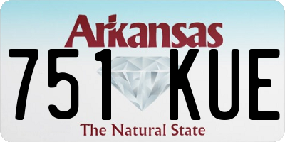 AR license plate 751KUE