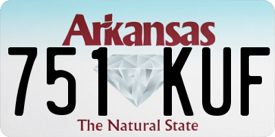 AR license plate 751KUF