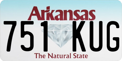 AR license plate 751KUG
