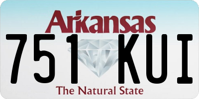 AR license plate 751KUI