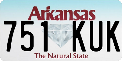 AR license plate 751KUK