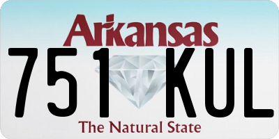 AR license plate 751KUL