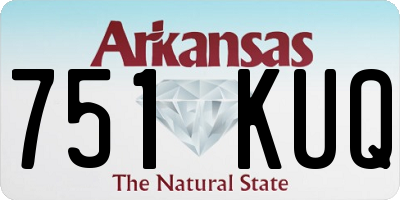 AR license plate 751KUQ