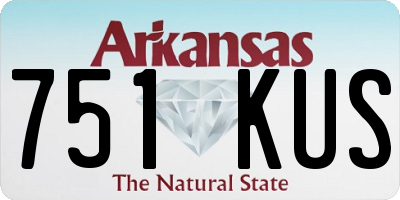 AR license plate 751KUS
