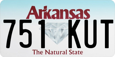 AR license plate 751KUT