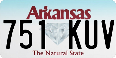 AR license plate 751KUV