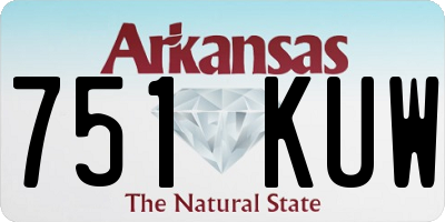 AR license plate 751KUW